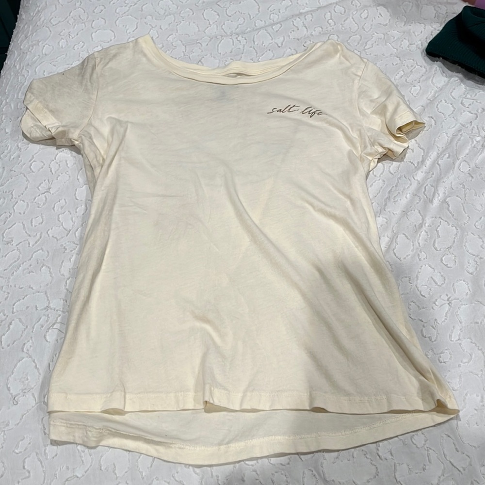 Soft yellow salt life shirt